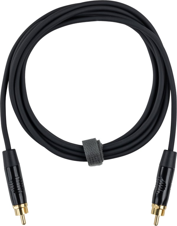 Fuj:tech RCA hane – RCA hane ljudkabel, 15 m, svart