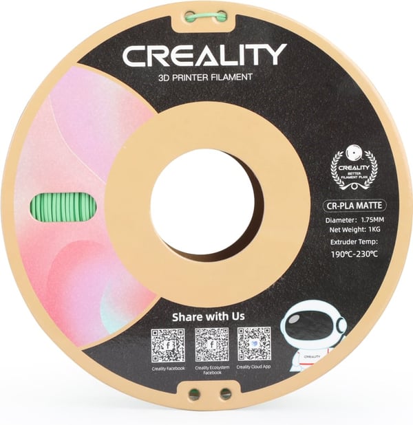 Creality CR-PLA Matt -filament til 3D-printere, 1,75 mm, avocadogrøn