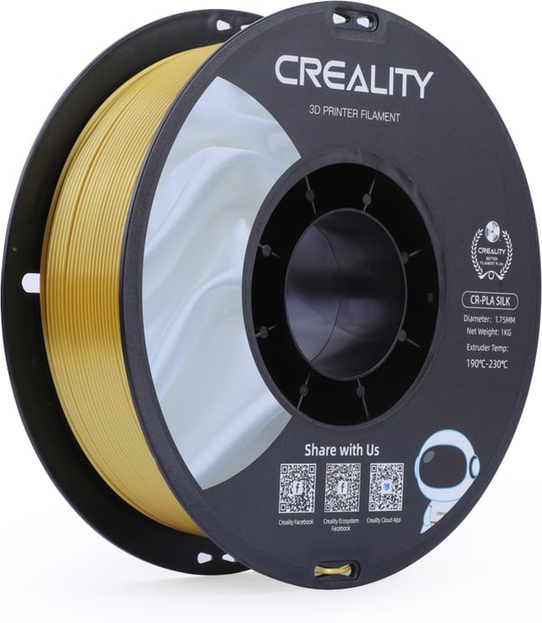 Creality CR-PLA Silk filament til 3D-printere, 1,75 mm, guld