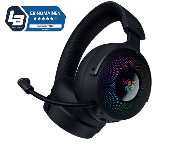 Razer Kraken V4 Pro trådløse gaming headset, sort