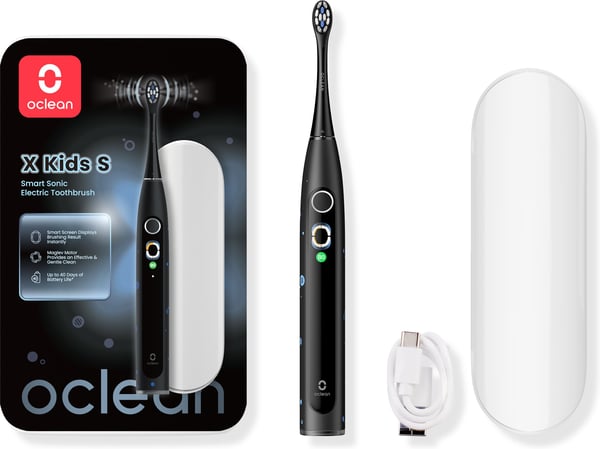 Oclean X Kids S elektrisk tandborste, svart