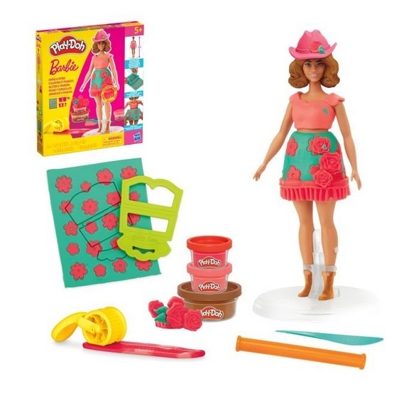 PLAY-DOH Barbie Blommor och fransar, modellervaxset