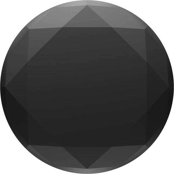 PopSockets PopGrip -hållare, Metallic Diamond Black