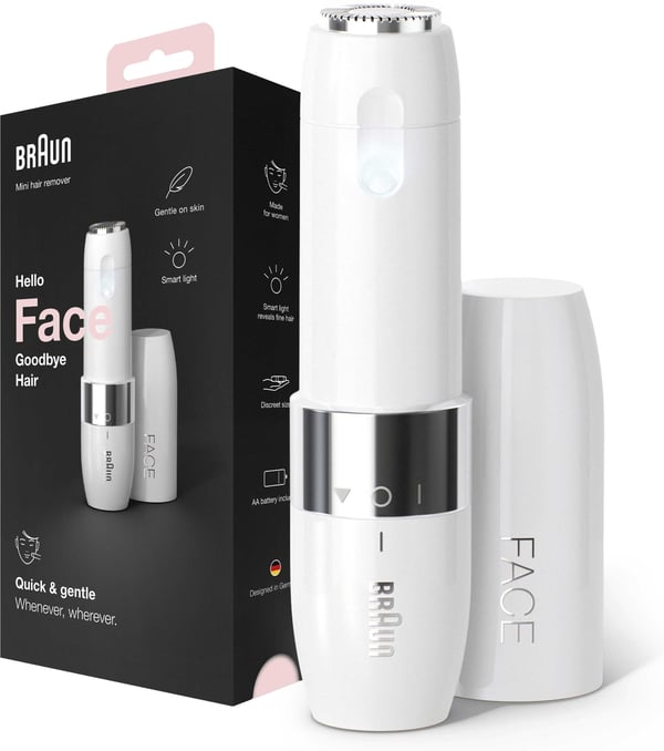 Braun FS1000 Face Mini - ansigtshårfjerner, hvid
