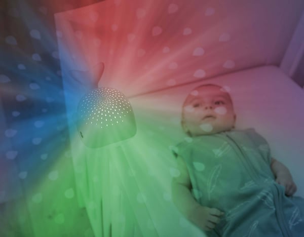 Zazu Wally hvalprojektor natlampe, grå