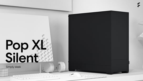 Fractal Design Pop XL Silent Svart Solid E-ATX-chassi, svart