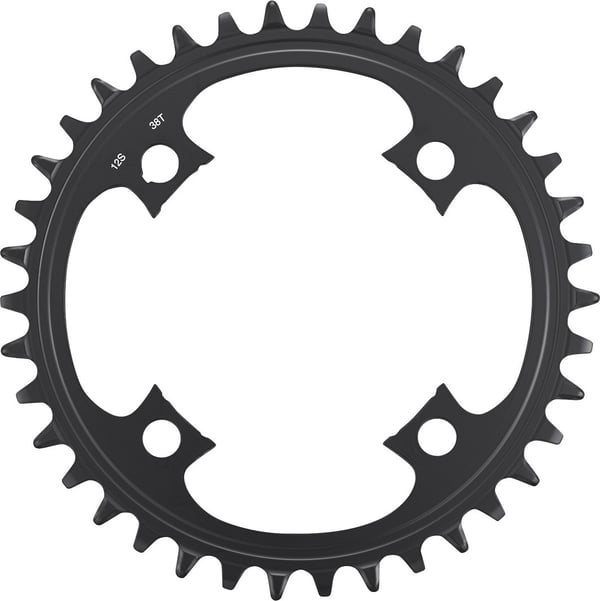 Shimano 38T forkring, BCD 104 mm, 12-v