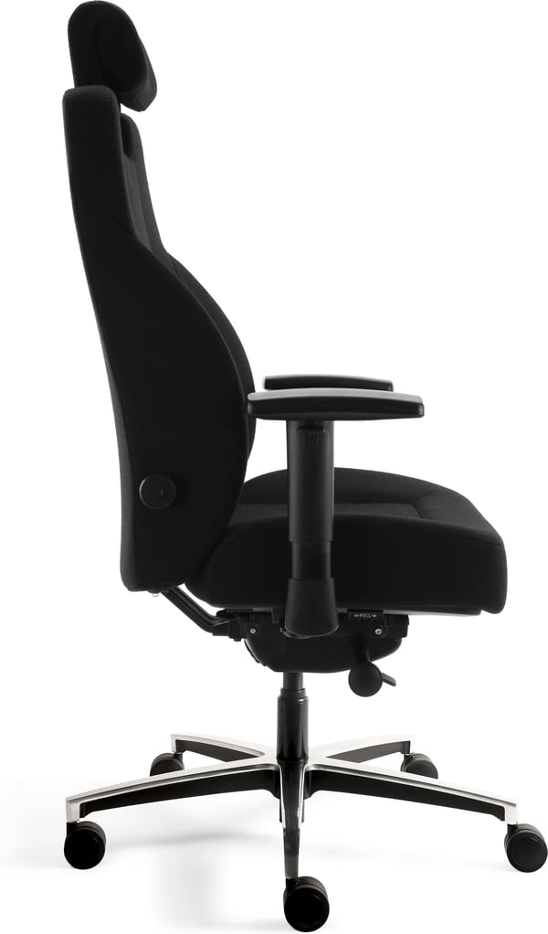 TC FREE B1 24/7 -arbetsstol, svart tyg