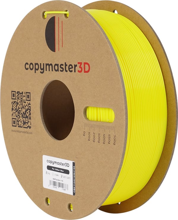 Copymaster3D PLA-filament til 3D-printere, 1,75 mm, gul