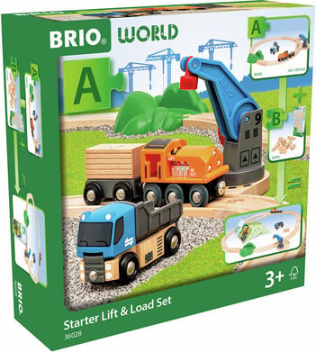 BRIO World 36028 - Løft og læs - startpakke