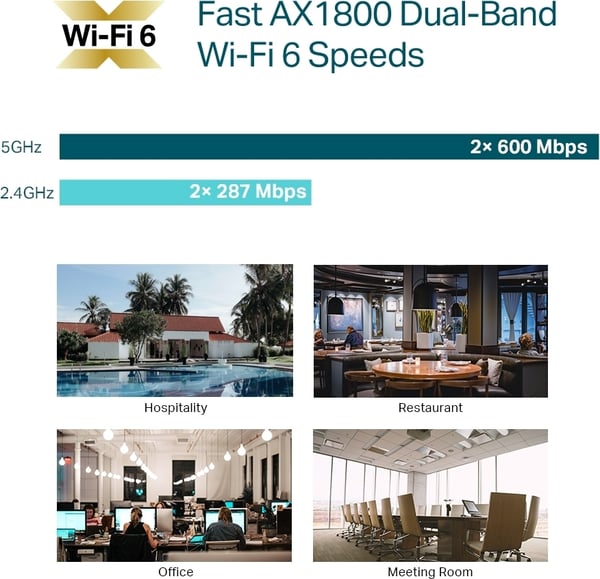 TP-LINK Omada EAP613 Dual-band -WiFi6 -adgangspunkt