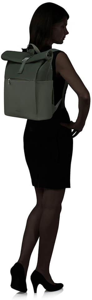 Samsonite 4Pack Rolltop 15,6" rygsæk, skovgrøn