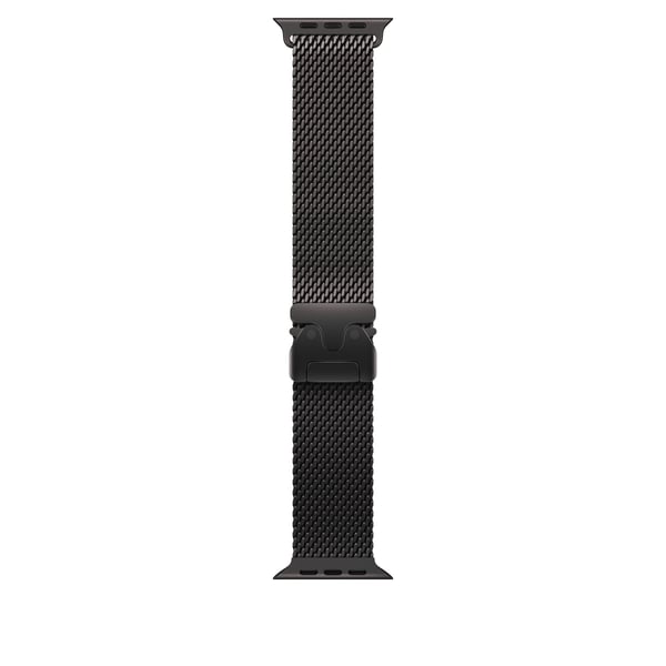 Apple Watch 49 mm svart titan Milanesiaband, medelstorlek