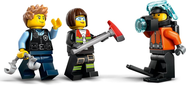 LEGO City 60462 – Helikopter, brandbil og ubåd sammen