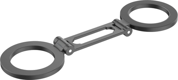 FoneKit Hopfällbart Dubbelt Magsafe-kompatibelt Mobilhållare, svart