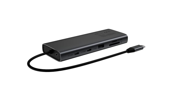 Fuj:tech 9-portars USB-C-hubb, 100 W PD