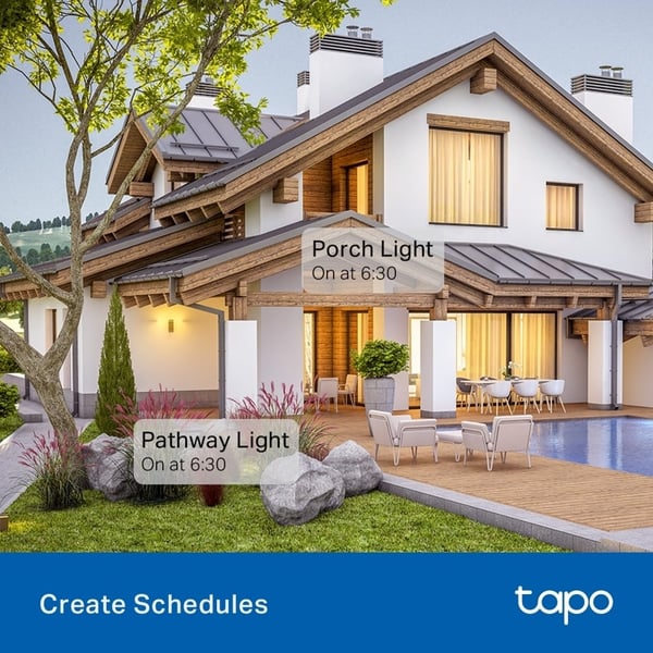 TP-Link Tapo P410M fjärrstyrd smart utomhusuttag, WiFi