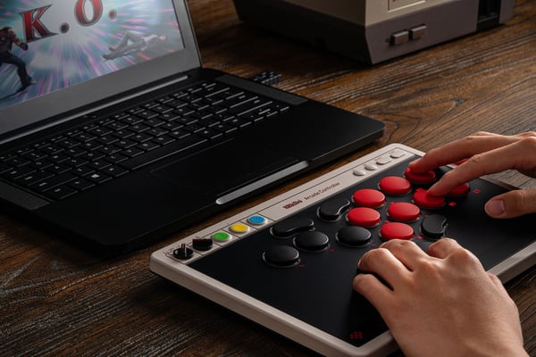 8BitDo Arkadkontroll PC/Switch, grå