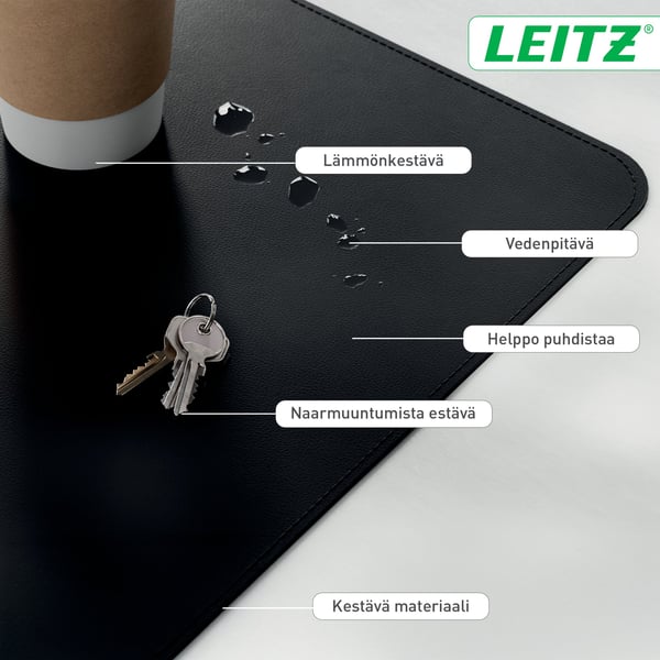 Leitz musmatta, 80 x 40 cm, svart