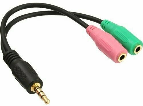 InLine 4pin TRRS CTIA -adapter, sort InLine 4pin TRRS CTIA -adapter, sort