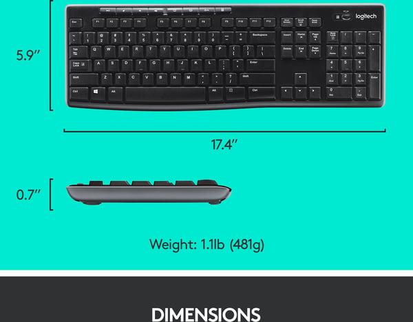 Logitech MK270 -tangentbord och mus