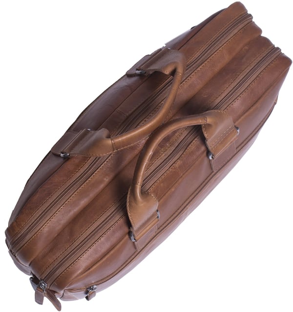 The Chesterfield Brand Seth-taske til 15,6" bærbar computer, cognac