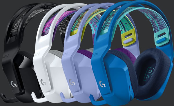 Logitech G733 Lightspeed -trådlösa spelhörlurar, blå