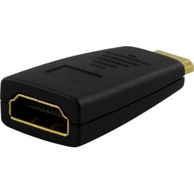 DELTACO HDMI-adapter, mini HDMI hanner - HDMI hunner