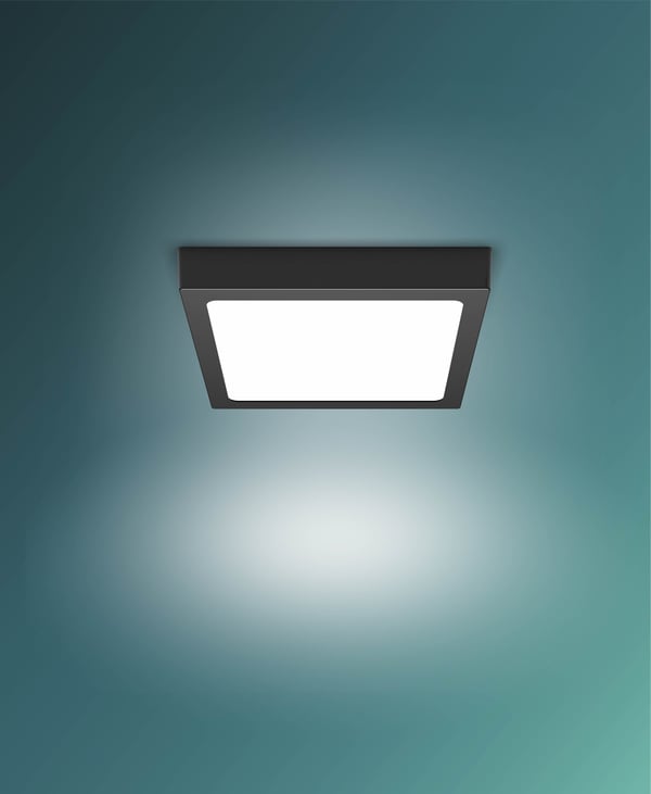 Philips Magneos DL252 -loftlampe, firkantet, sort, 1150 lm, 2700 K