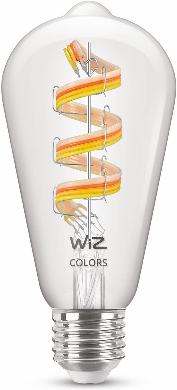 WiZ smartlampe, E27, ST64, RGB, Wi-Fi, 2200-6500 K, 470 lm, 1 stk