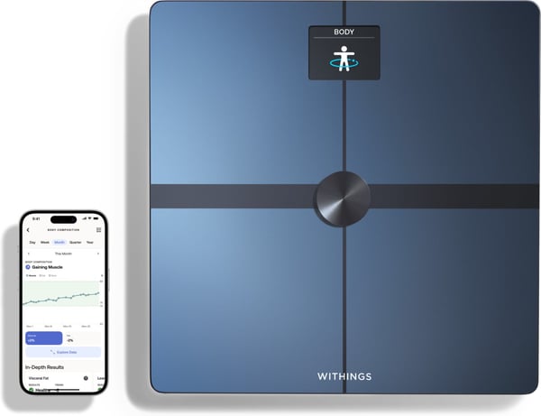 Withings Body Smart Sort -kropskompositionsvægt med Wi-Fi-forbindelse Withings Body Smart Sort -kropskompositionsvægt med Wi-Fi-forbindelse