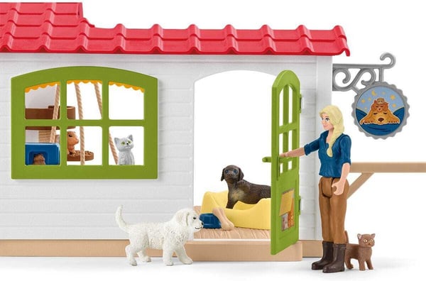 Schleich Farm World 42607 Dyrehotel lege sæt