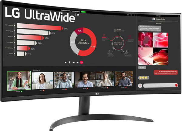 LG UltraWide 34WR50QC-B 34" -skærm