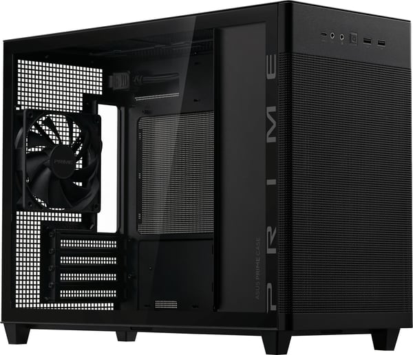 Asus Prime AP201 TG Micro-ATX kabinet med vindue, sort