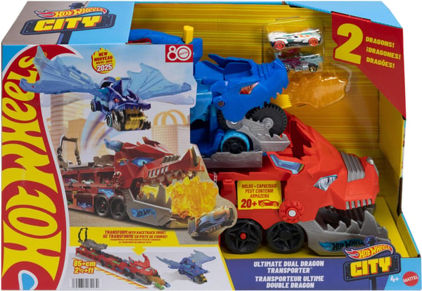 Hot Wheels City Ultimate Dual Dragon Hauler Biltransportbil