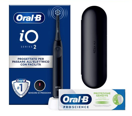 Oral-B iO2 eltandborste + resefodral, svart