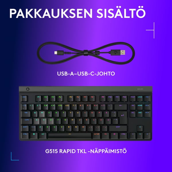 Logitech G515 RAPID TKL spel-tangentbord