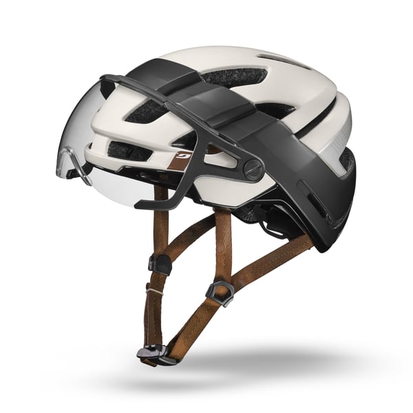 Julbo Itineraire Evo cykelhjälm, 54–58 cm, beige/svart