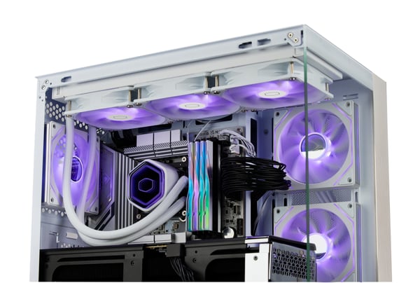 Cooler Master Elite 481 Wood micro-ATX chassi, vit