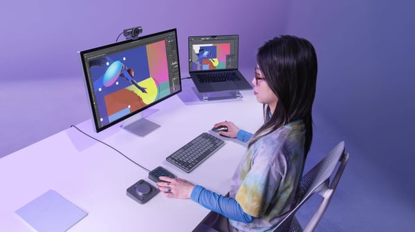 Logitech MX Creative Console bildbehandlingskonsol, grafit