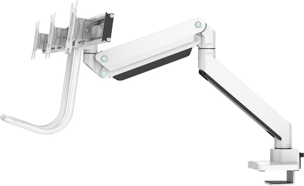 Neomounts NM-D775DX3 -monitorarm för tre skärmar, vit