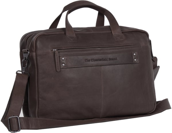 The Chesterfield Brand Ryan -computertaske for 17" bærbare, brun