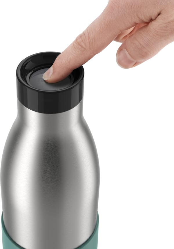 Tefal Bludrop Sleeve -dryckesflaska, 0,7 L, grön/stål