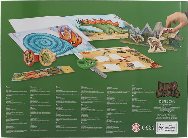 Dino World Klip og leg - aktivitetsbog