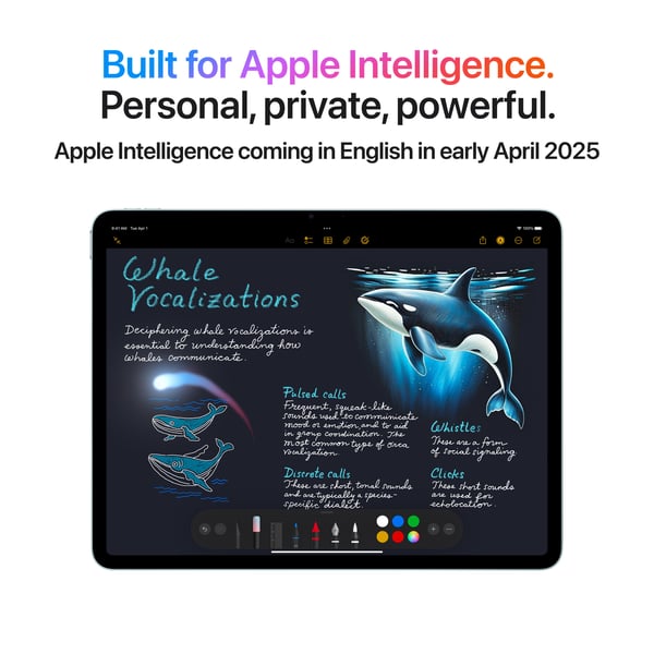 Apple iPad Air 13" M3 128 GB WiFi + 5G 2025, stjärngrå (MCJ14)