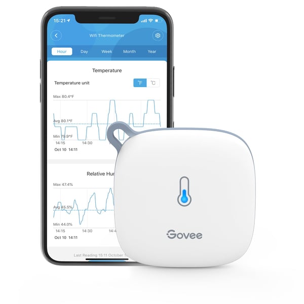 Govee WiFi-termometer hygrometer temperatur- och fuktmätare