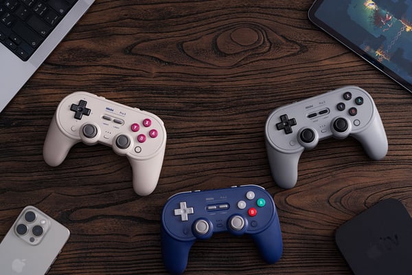 8BitDo Pro 3 Bluetooth-spelkontroll Grå PC/SWITCH