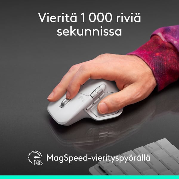 Logitech MX Master 4 för Mac mus, vit