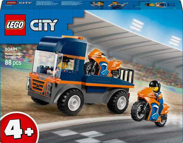 LEGO City Great Vehicles 60491 Motorcykeltransportbil