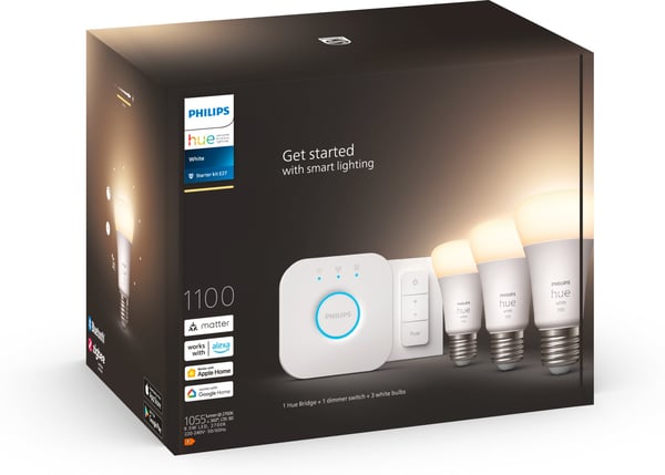 Philips Hue Starterkit -pakke, White, E27